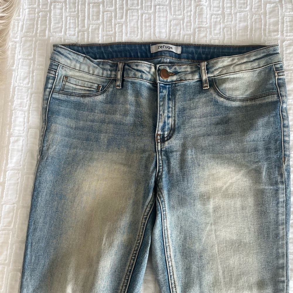 RefugeJeans Light Blue Distressed Skinny Jeans - Picture 2 of 7